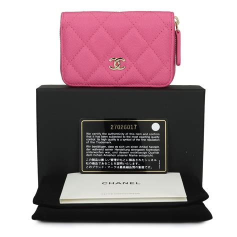 pink chanel coin purse.